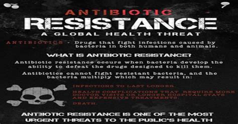 Antibiotic Resistance A Global Health Threat Infographic Infographics