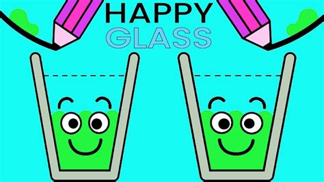 Happy Glass Gameplay Walkthrough Part 1 Level 1 38 Draw A Line To