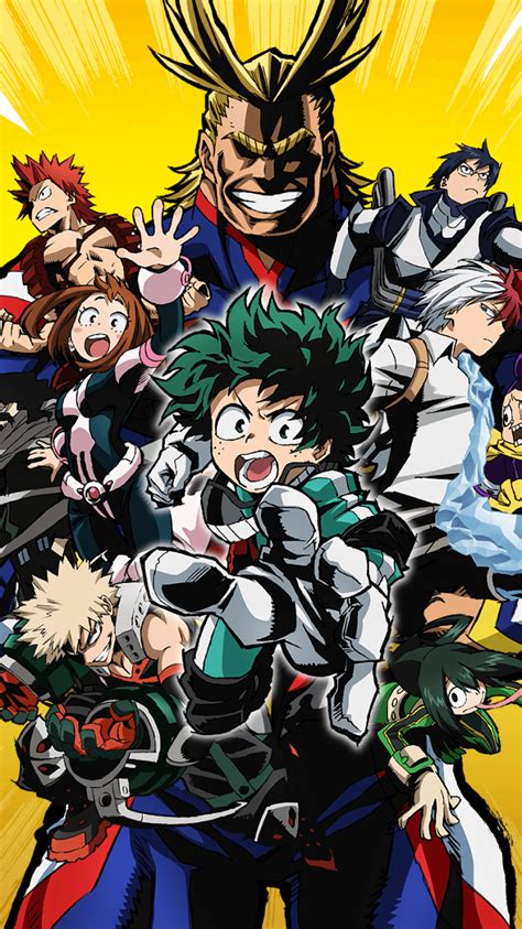 Iphone My Hero Academia Wallpaper Handphone