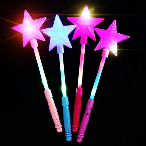 Flashing Lights Up Glow Sticks Magic Star Wand Party Concert Xmas