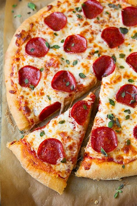 Pepperoni Pizza Homemade Dough And Pizza Sauce Recipes Cooking Classy