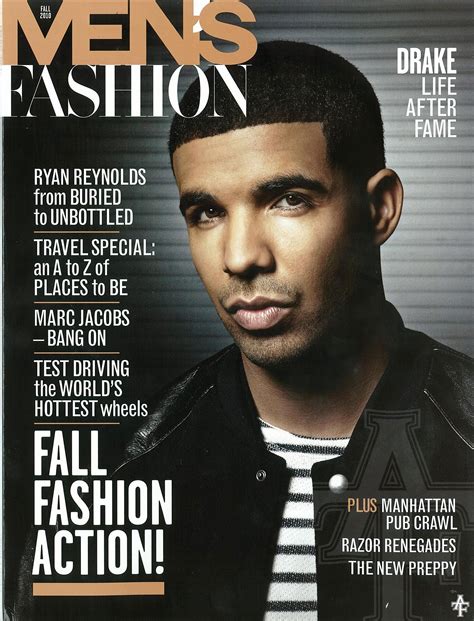 Drake Covers Mens Fashion Magazine Hiphop Drake Fashion Boy