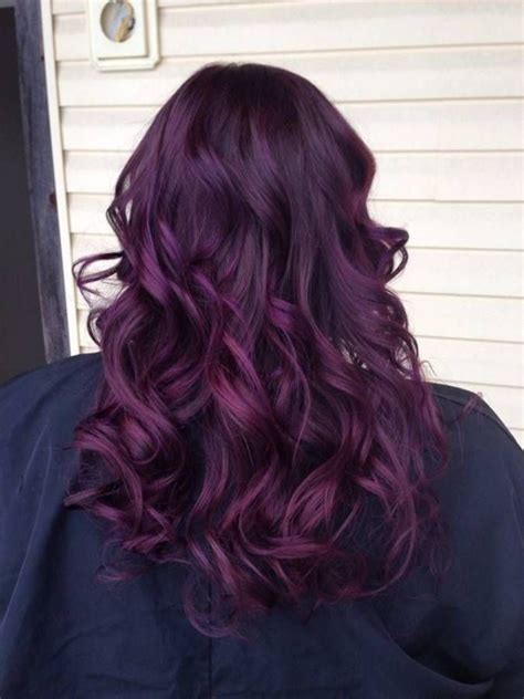 Cheveux Violets Profond Plum Purple Hair Hair Color Plum Cool Hair