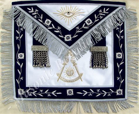 Masonic Past Master Apron With Bullion Vine Work Hand Etsy In 2021