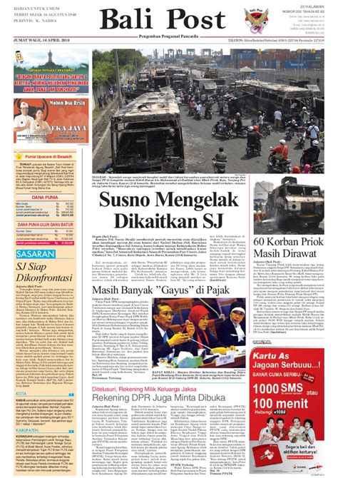 Edisi 16 April 2010 Balipost Com By E Paper KMB Issuu