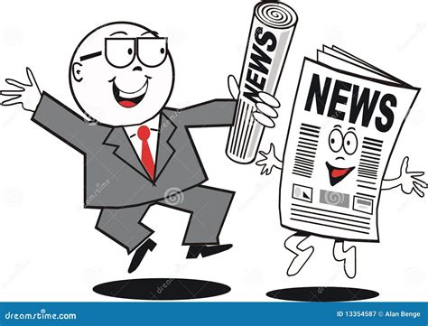 Business News Cartoon Stock Illustration Illustration Of Comic 13354587