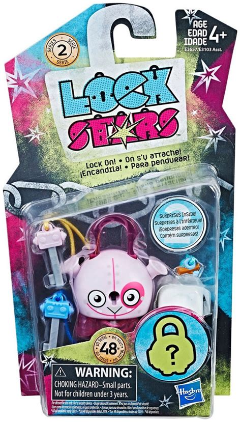 Lock Stars Series 2 Pink Robot Dog Figure Hasbro Toys Toywiz