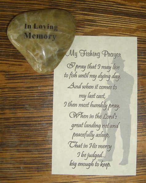 Download Memory Stones for Funeral with Fishing Prayer | Memorial poems, Fish memorial, Memories