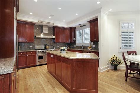 I was thinking natural (lighter) or brazilian cherry. 43 Kitchens with Extensive Dark Wood Throughout | Cherry ...