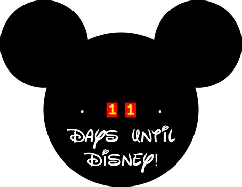 Free Svg Files For Cricut Diy Mickey Mouse Disney Countdown Svg