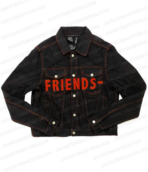 Black Denim Vlone Friends Jacket Jackets Masters