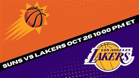 Los Angeles Lakers Vs Phoenix Suns Nba Predictions And Picks 1026
