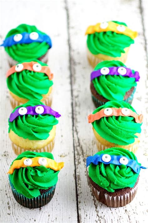 Teenage Mutant Ninja Turtles Cupcakes The Gracious Wife