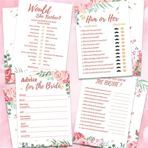 Buy Howaf 40 Hen Night Party Games Advice For The Bride Cards How