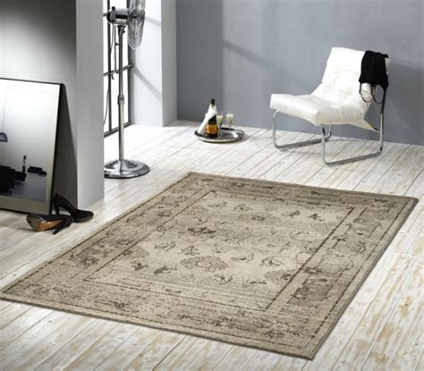 Teppich mesh online kaufen und viele vorteile sichern: Kurzflor Velours Teppich Mozart | beige / grau | eBay