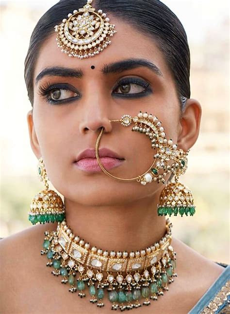 Indian Nose Ring Nathkundan Tribal For Pierced Nose Etsy