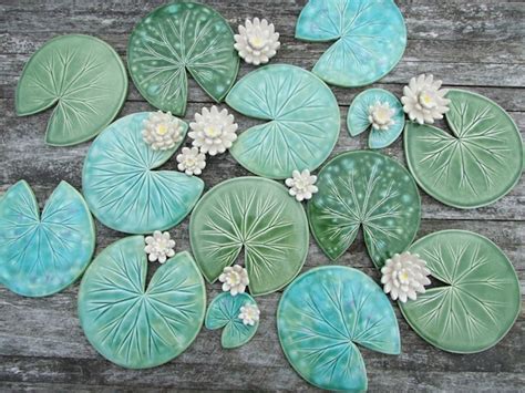 Lily Pad Coasters And Flowers Are Beautifully Handmade