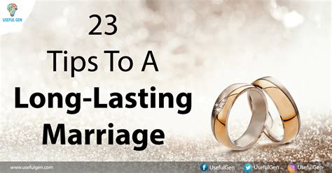 23 tips to a long lasting marriage