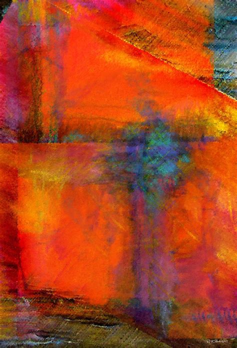 Orange Abstract Painting Abstract Art Digital Painting Etsy