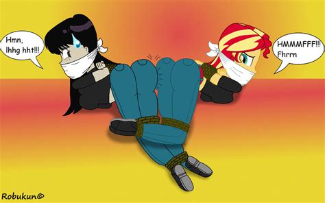 Request Bump Your Booty With Raye And Sunset By Robukun On Deviantart