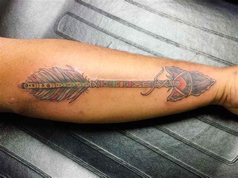 Indian Arrow Tattoo Forearm