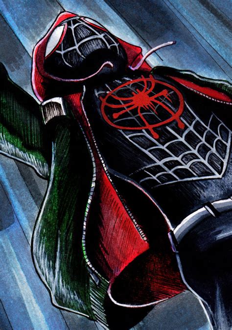 Miles Morales Spider Man Into The Spider Verse A4a3a2 Etsy