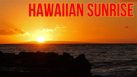 Hawaiian Sunrise Timelapse Sunrise In Oahu Honolulu Hawaii Youtube