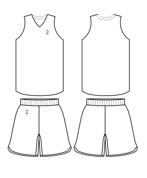 Blank Basketball Jersey Templates