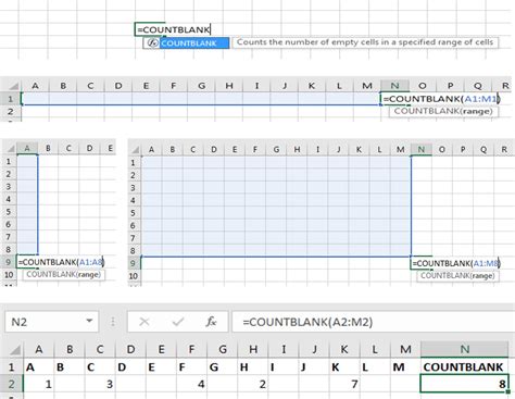 How To Use Countblank Funtion To Count Blank Cells In Excel