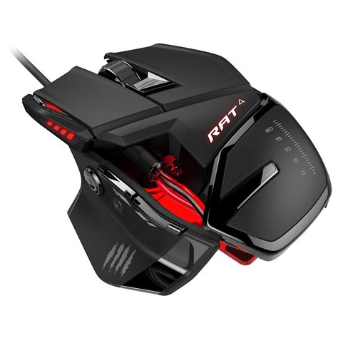 Mad Catz Rat4 Wired Optical Usb Led Rgb Mouse With 9