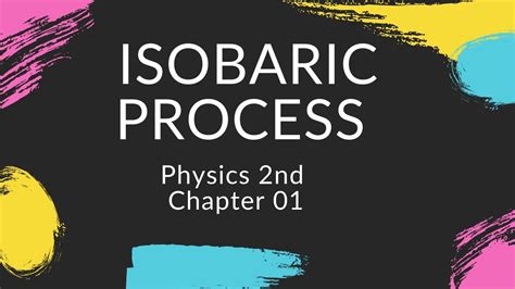 Isobaric Process Class Xi Xii Physics Thermodynamic Youtube