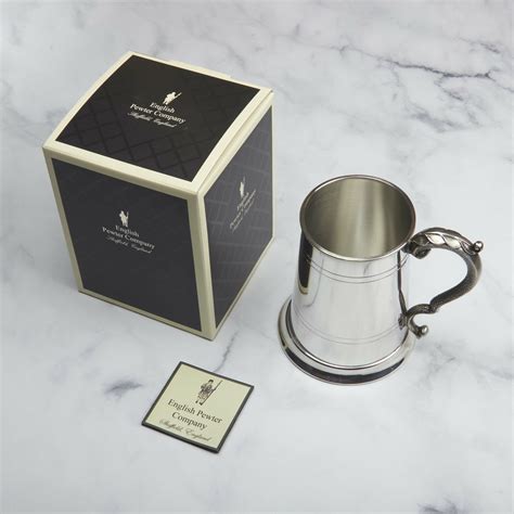 Scroll Personalised Pewter Tankard Engraved For Men Engravers Guild
