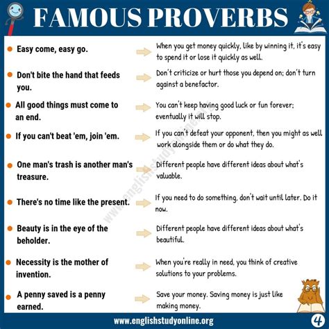45 Famous Proverbs With Meaning For Esl Learners English Study