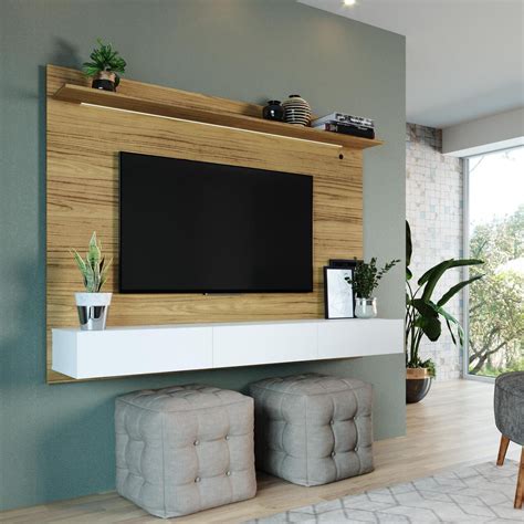Bliss Wall Mounted Entertainment Center With Tv Panel By Naomi Home