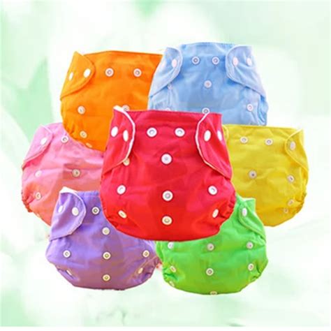 5pcslot Reusable Baby Waterproof Nappies Baby Diapers Microfiber