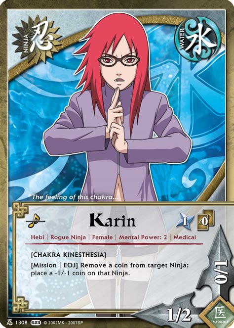 Imagen Carta Karin Naruto Wiki Fandom Powered By Wikia