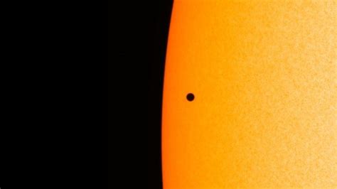 Planet Mercury Passes Across The Face Of The Sun Bbc News