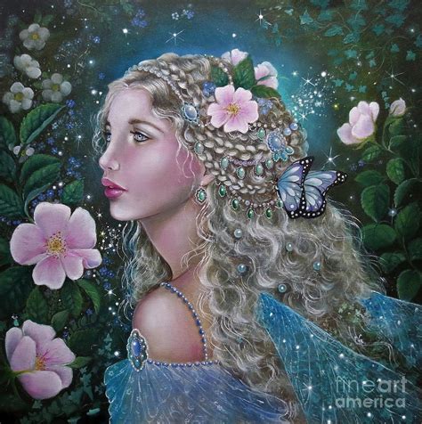 Fairy Queen Titania Painting By Gabriella Szabo Pixels