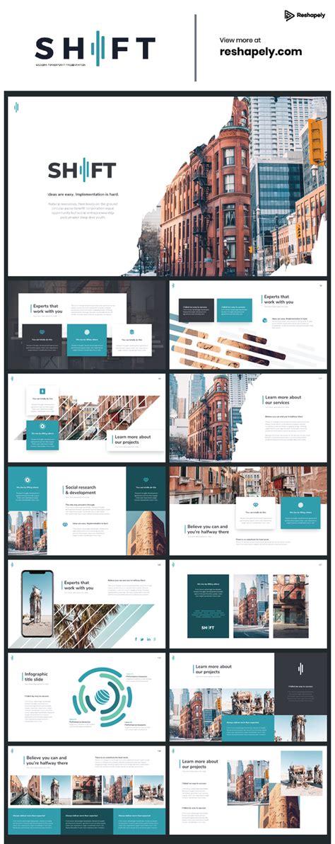 Shift Modern Powerpoint Template In 2020 Powerpoint Templates