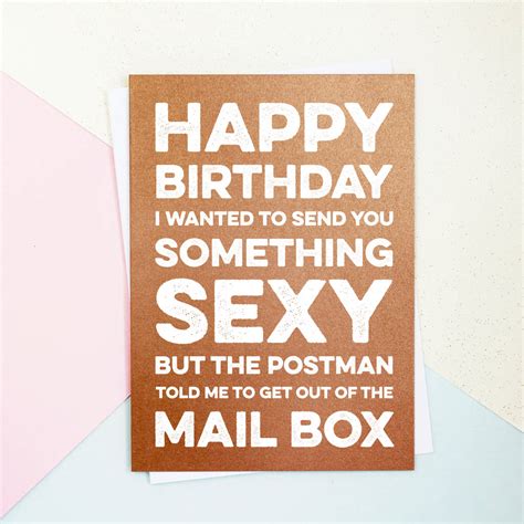 Something Sexy Birthday Card By Parkins Interiors Notonthehighstreet