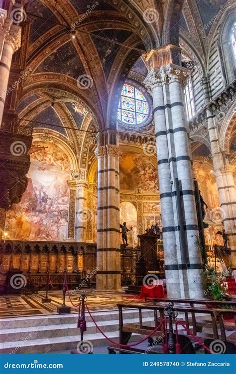 The Interior Of Siena Cathedral Tuscany Italy Stock Photo Image Of