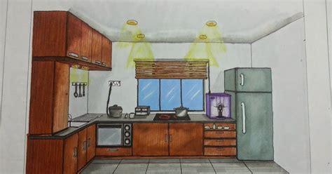 My Degree Life One Point Perspective Kitchen