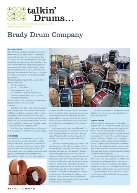 Vince Medina Sanna Talkin Drums Brady Drum Company