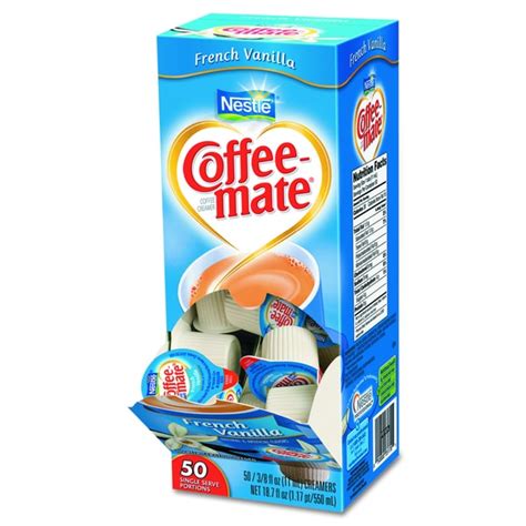 Free of lactose and cholesterol, the creamer has a kosher formulation. Coffee-mate French Vanilla Flavor Liquid Coffee Creamer ...