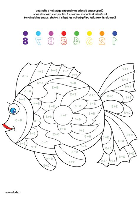 14 Créatif Coloriage Magique Poisson Collection Idee de Coloriage
