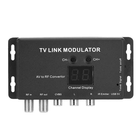 UHF Modulator TV Link Modulator Universal Composite A V To RF Coax
