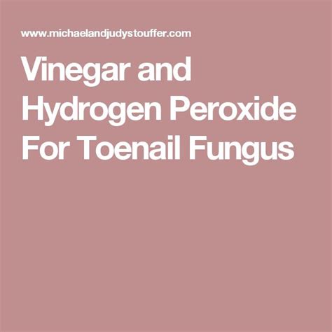 The composition of hydrogen peroxide (hp) only consists of water and oxygen so its chemical formula is h2o2. Vinegar and Hydrogen Peroxide For Toenail Fungus | Toenail ...