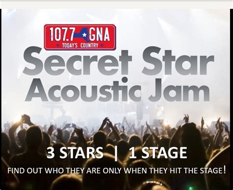 A Way To Win Tickets To Wgnas Secret Star Jam Sponsored