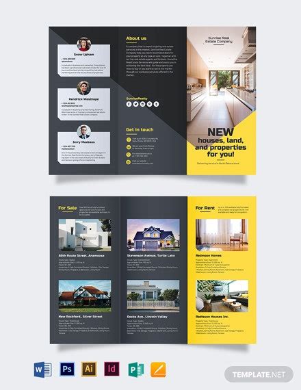 22 Free Real Estate Company Brochures Editable Psd Ai Vector Eps