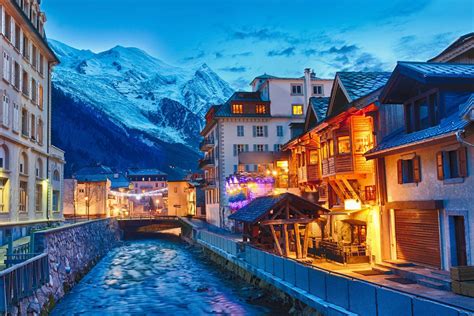 Chamonix A French Snow Town At The Foot Of The French Alps And The